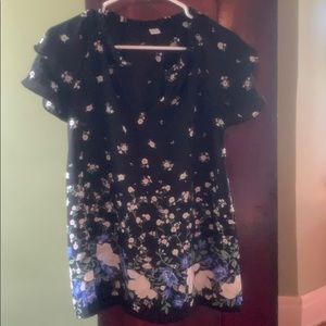 Old navy sheer flower blouse.